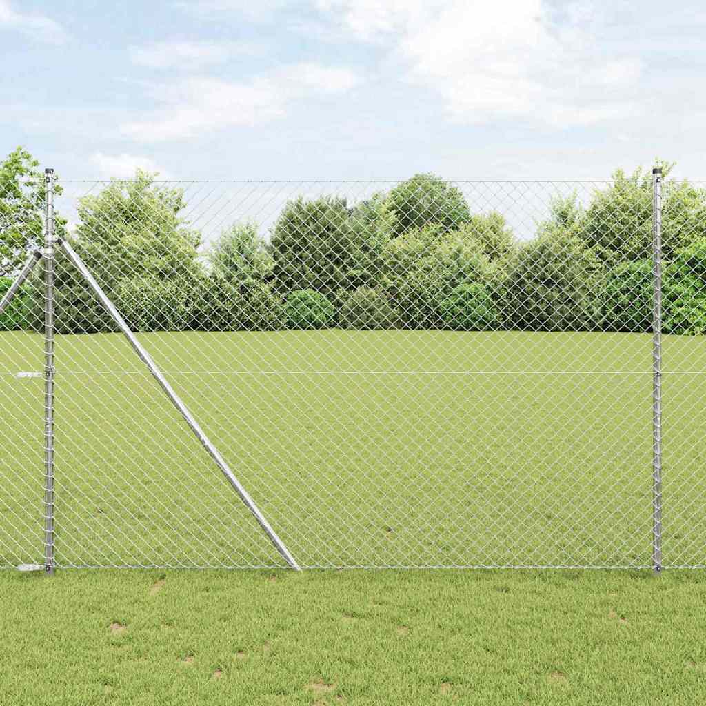 Afrasteringspaal Zilver 10 x 1,6 m (40 x 40 mm gaas) Staal is nu te koop bij PeponiXL, paradijselijk wonen!