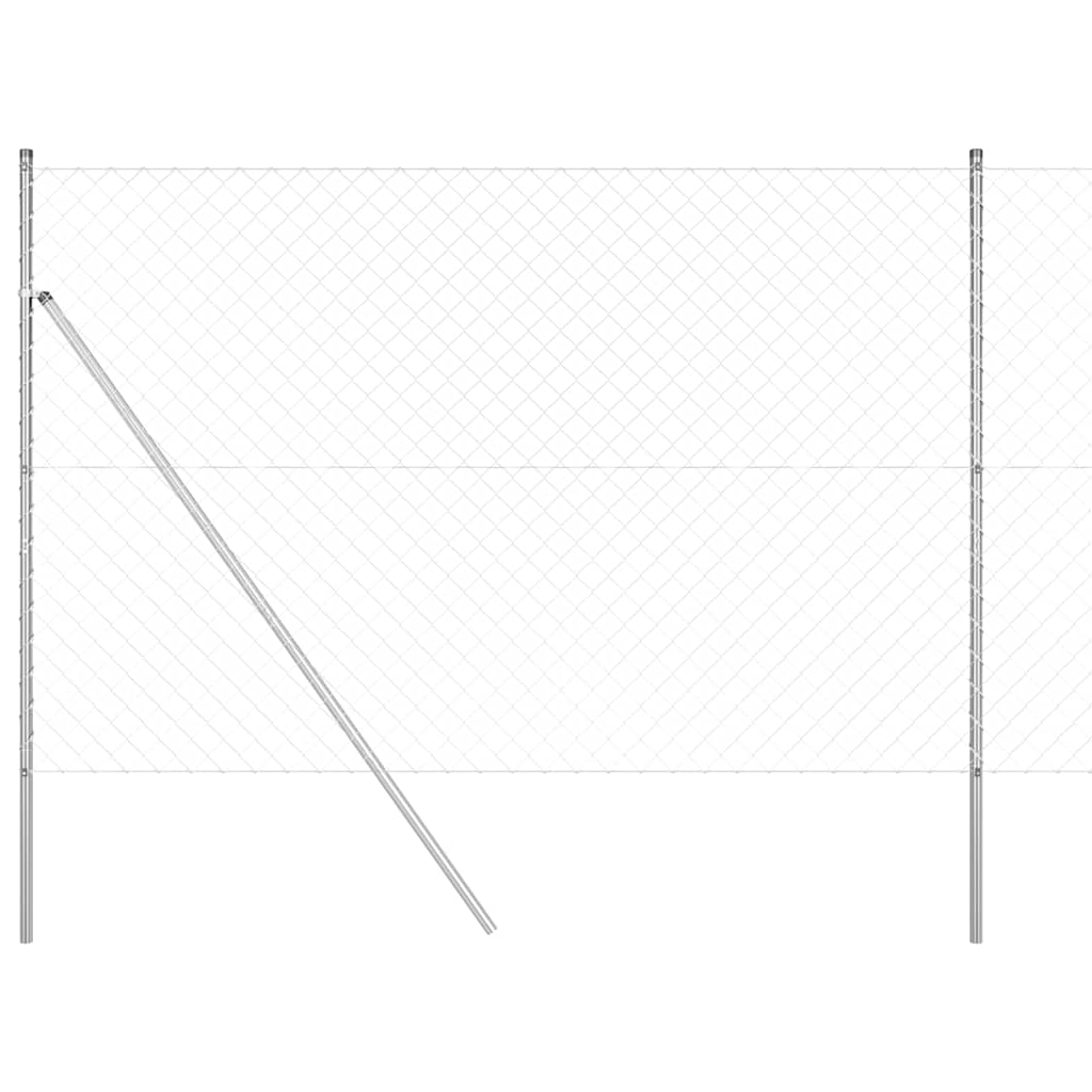 Afrasteringspaal Zilver 10 x 1,6 m (60 x 60 mm gaas) Staal is nu te koop bij PeponiXL, paradijselijk wonen!