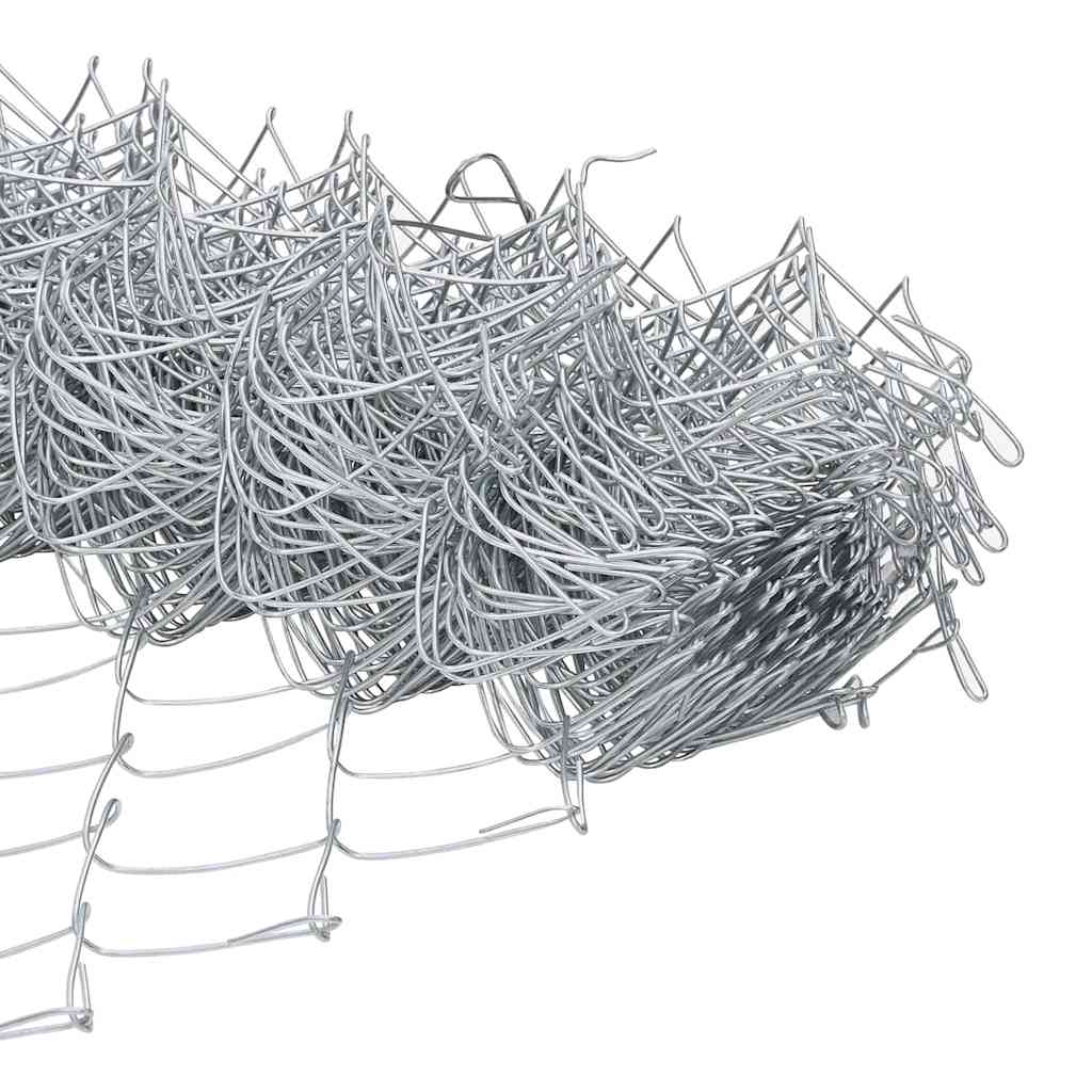 Afrasteringspaal Zilver 25 x 0,8 m (60 x 60 mm gaas) Staal is nu te koop bij PeponiXL, paradijselijk wonen!