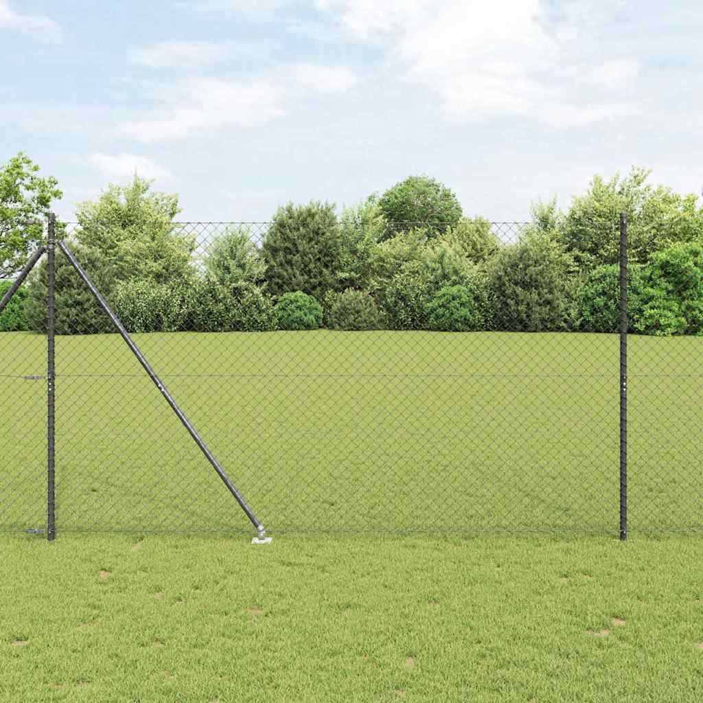 Afrasteringspaal Grijs 10 x 1,5 m (40 x 40 mm gaas) is nu te koop bij PeponiXL, paradijselijk wonen!
