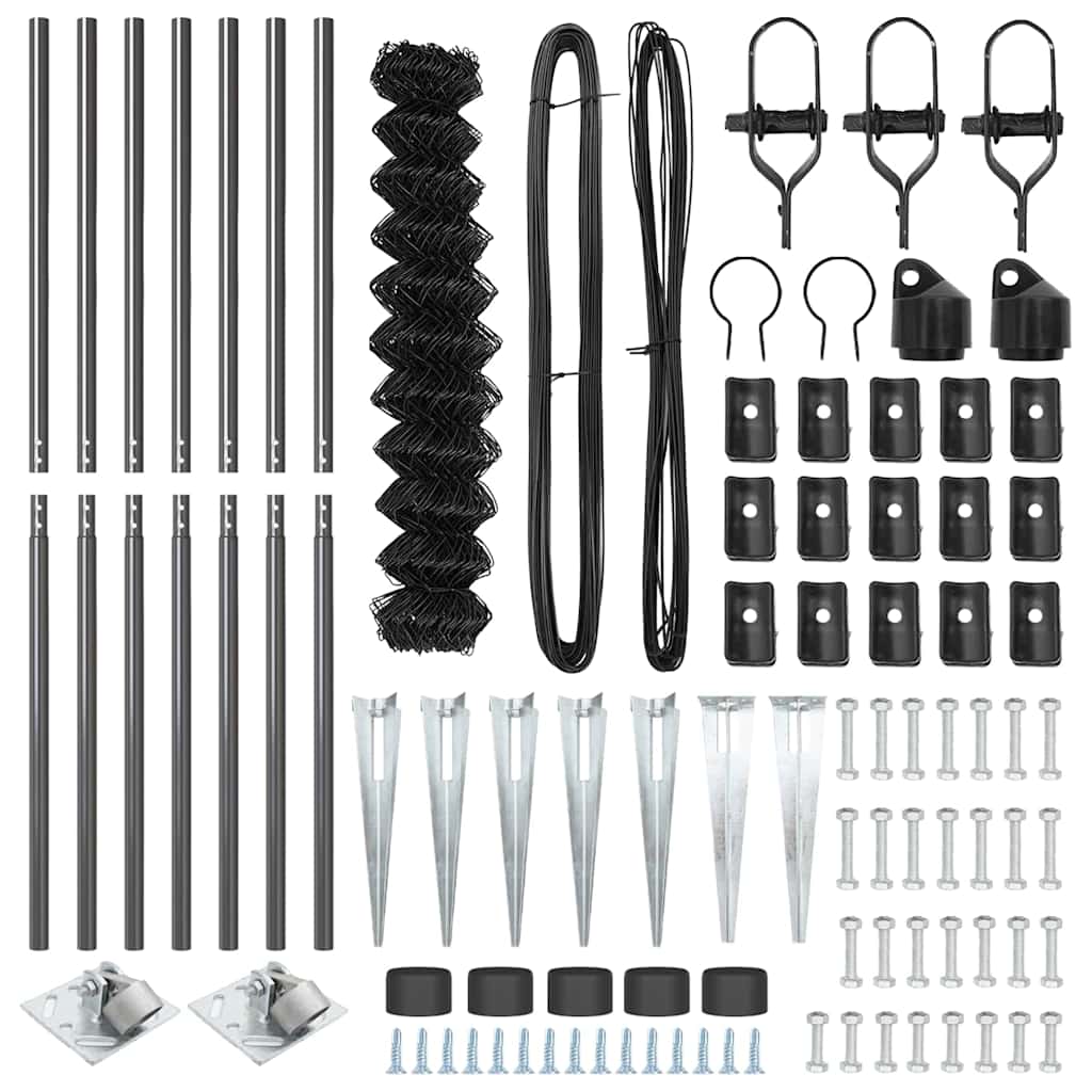 Afrasteringspaal Grijs 10 x 1,4 m (60 x 60 mm gaas) is nu te koop bij PeponiXL, paradijselijk wonen!