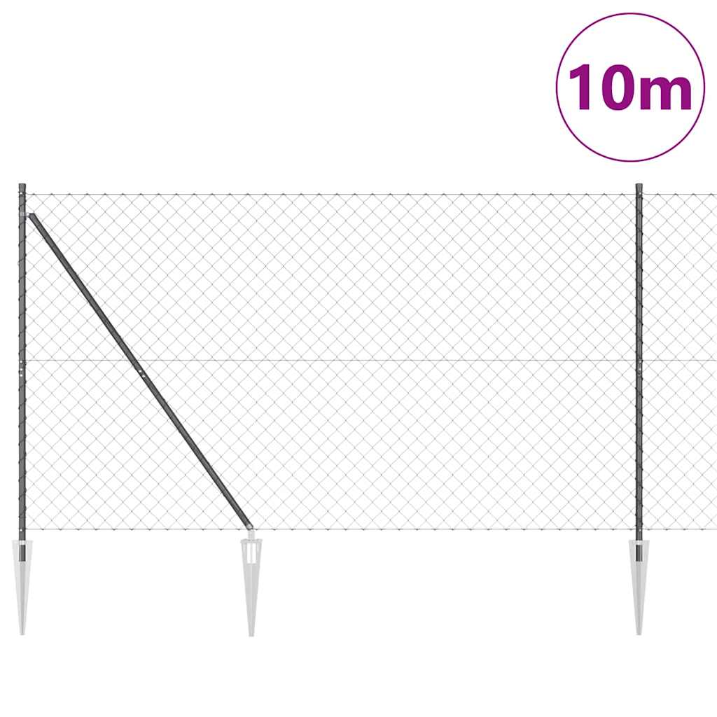 Afrasteringspaal Grijs 10 x 1,5 m (60 x 60 mm gaas) is nu te koop bij PeponiXL, paradijselijk wonen!