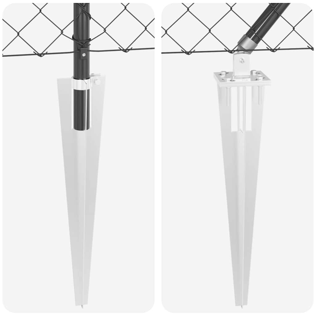 Afrasteringspaal Grijs 10 x 1,6 m (60 x 60 mm gaas) is nu te koop bij PeponiXL, paradijselijk wonen!