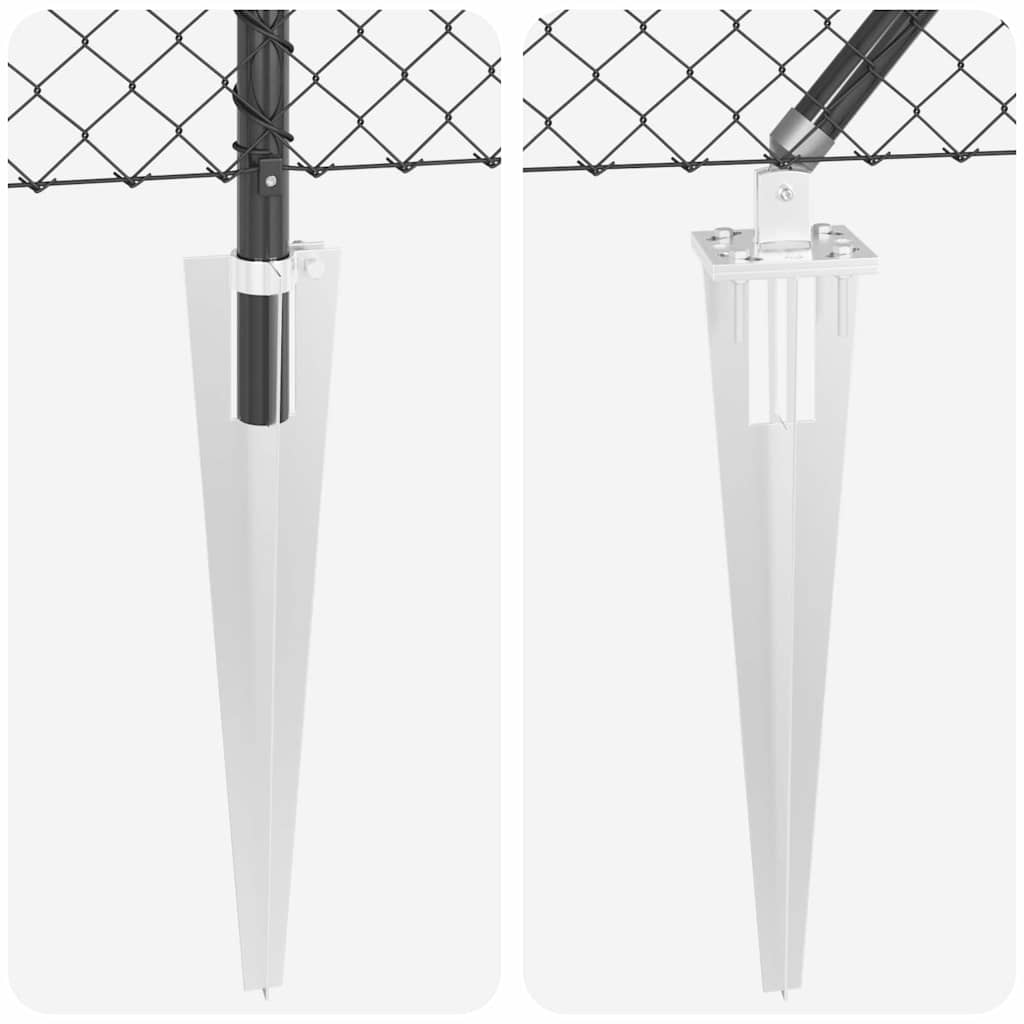 Afrasteringspaal Grijs 25 x 0,4 m (40 x 40 mm gaas) is nu te koop bij PeponiXL, paradijselijk wonen!