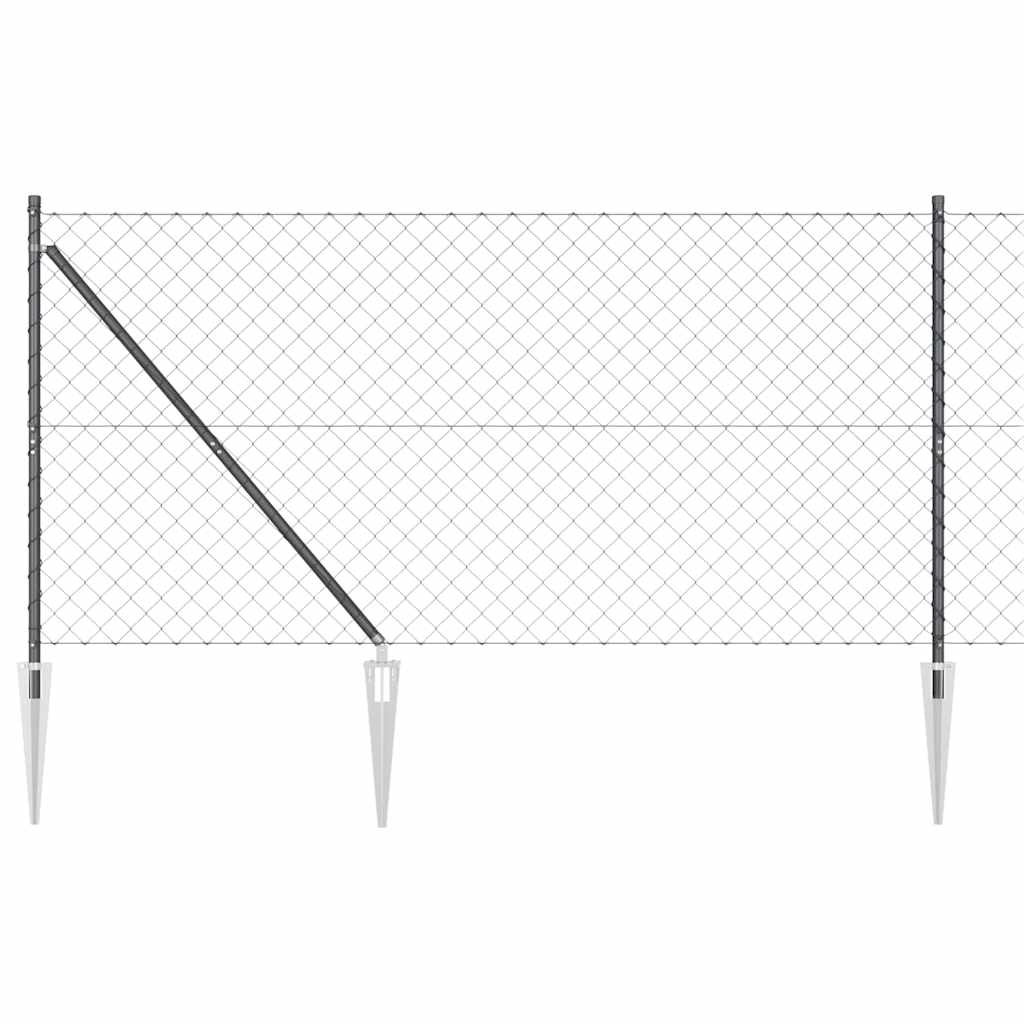 Afrasteringspaal Grijs 25 x 1,2 m (60 x 60 mm gaas) is nu te koop bij PeponiXL, paradijselijk wonen!