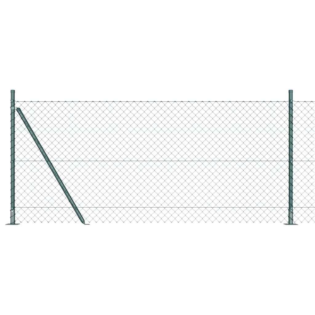 Afrasteringspaal Groen 10 x 1 m (40 x 40 mm gaas) Staal en PVC is nu te koop bij PeponiXL, paradijselijk wonen!
