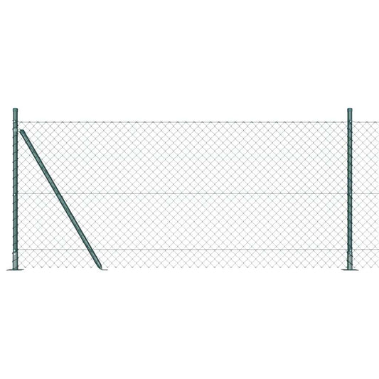Afrasteringspaal Groen 10 x 1 m (40 x 40 mm gaas) Staal en PVC is nu te koop bij PeponiXL, paradijselijk wonen!