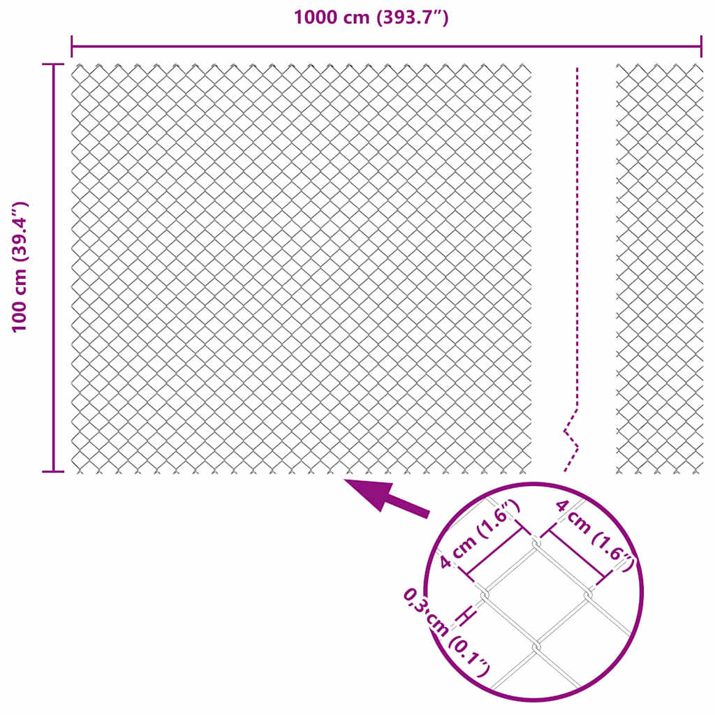 Afrasteringspaal Groen 10 x 1 m (40 x 40 mm gaas) Staal en PVC is nu te koop bij PeponiXL, paradijselijk wonen!