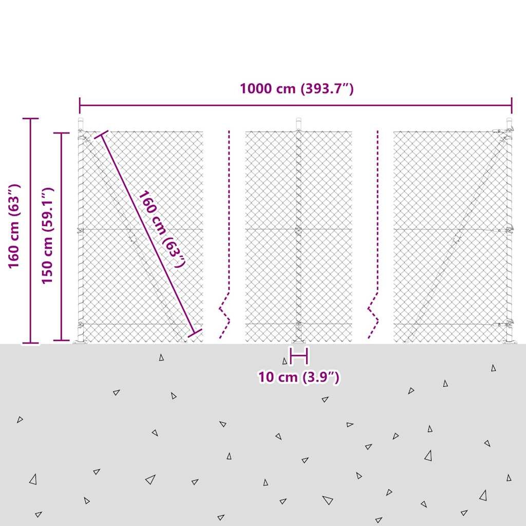 Afrasteringspaal Groen 10 x 1,5 m (40 x 40 mm gaas) is nu te koop bij PeponiXL, paradijselijk wonen!