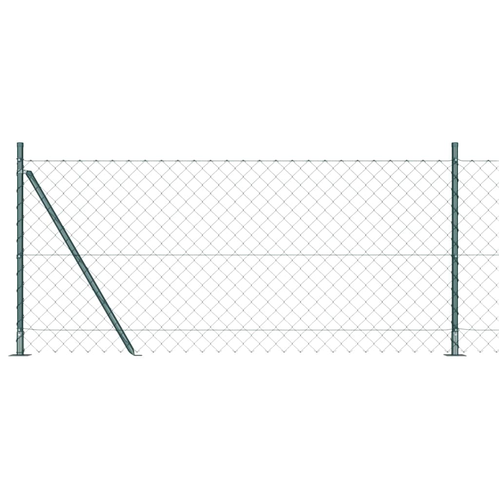 Afrasteringspaal Groen 10 x 1 m (60 x 60 mm gaas) Staal en PVC is nu te koop bij PeponiXL, paradijselijk wonen!