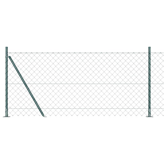 Afrasteringspaal Groen 10 x 1 m (60 x 60 mm gaas) Staal en PVC is nu te koop bij PeponiXL, paradijselijk wonen!