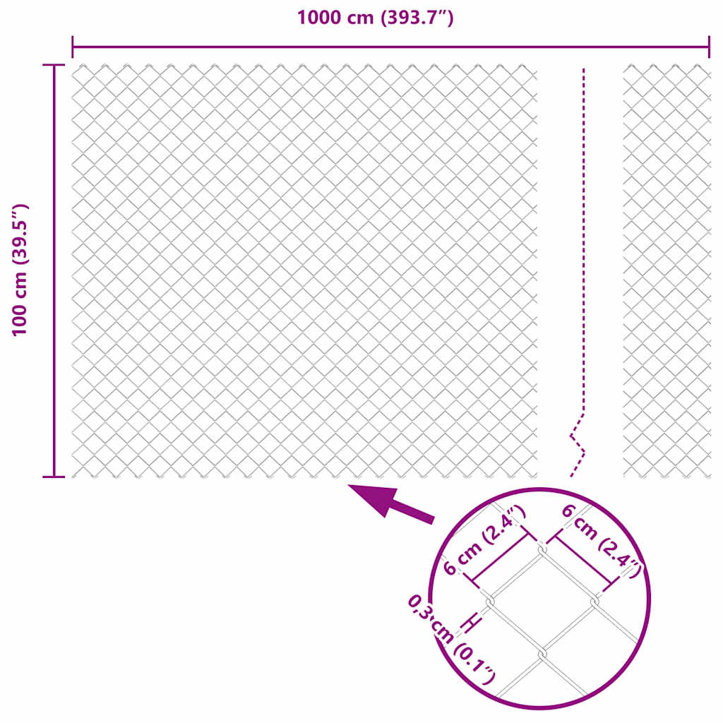 Afrasteringspaal Groen 10 x 1 m (60 x 60 mm gaas) Staal en PVC is nu te koop bij PeponiXL, paradijselijk wonen!