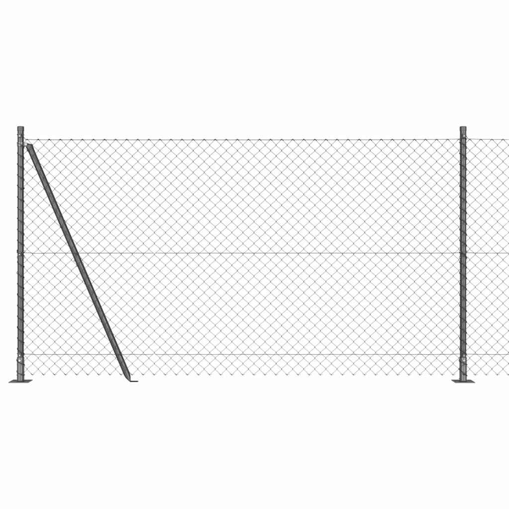 Afrasteringspaal Grijs 10 x 1,2 m (40 x 40 mm gaas) is nu te koop bij PeponiXL, paradijselijk wonen!