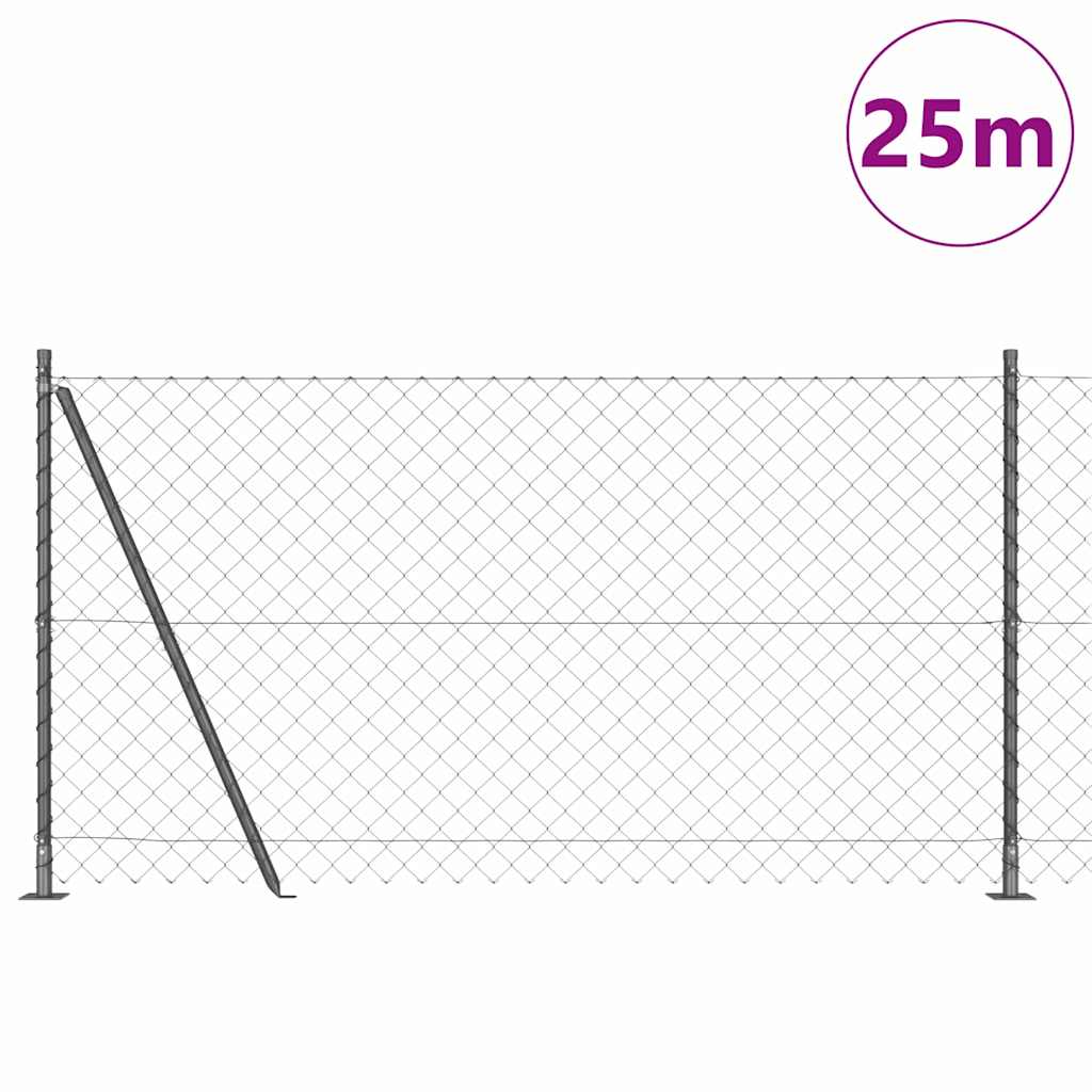 Afrasteringspaal Grijs 25 x 1,2 m (60 x 60 mm gaas) is nu te koop bij PeponiXL, paradijselijk wonen!