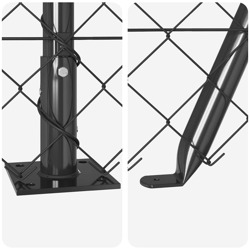 Afrasteringspaal Grijs 25 x 1,4 m (60 x 60 mm gaas) is nu te koop bij PeponiXL, paradijselijk wonen!