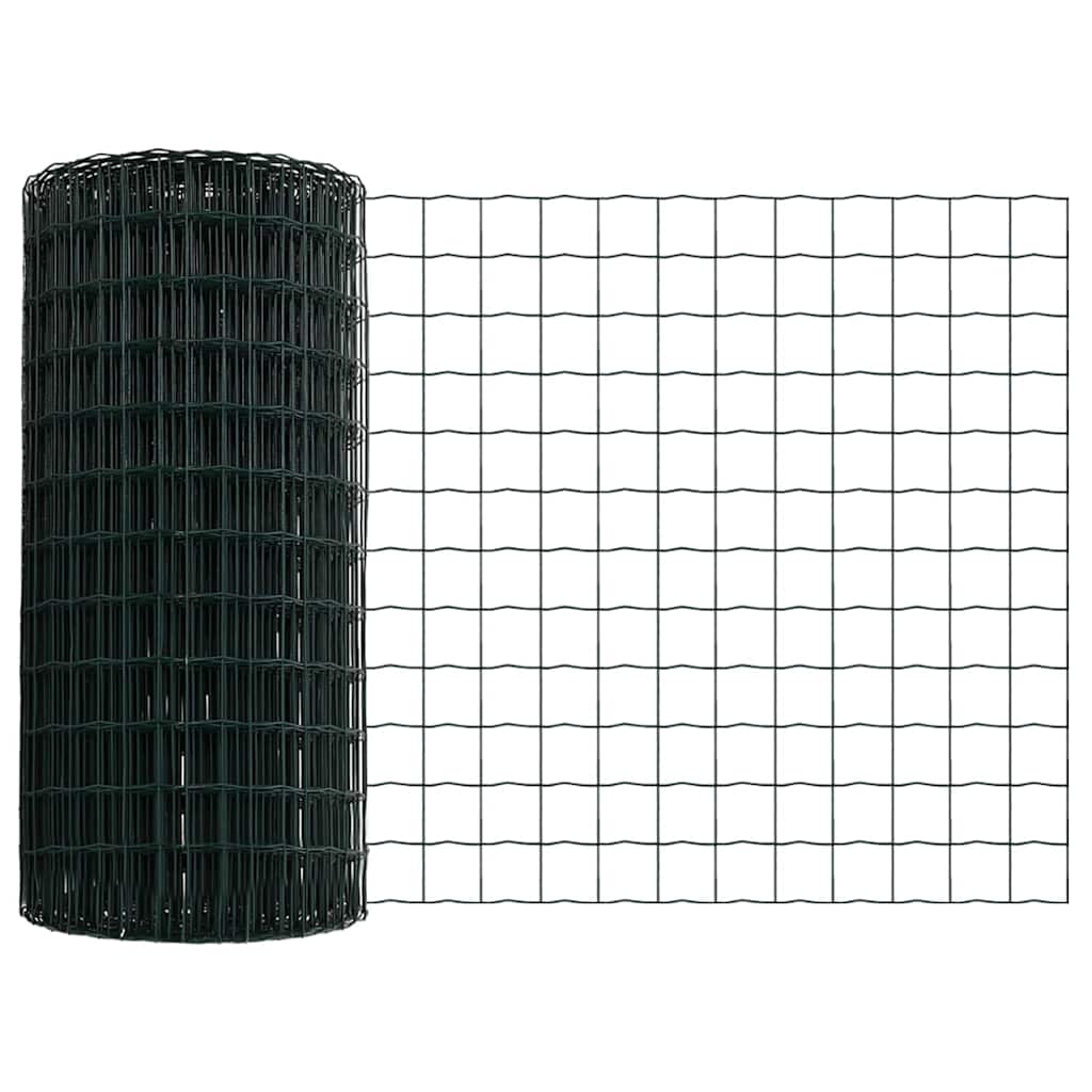 Hek met Paal Groen 0,4 x 10 m Staal en PVC is nu te koop bij PeponiXL, paradijselijk wonen!