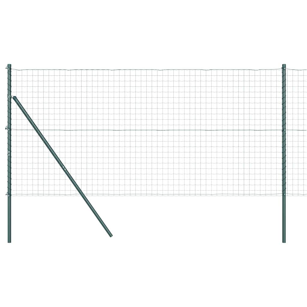 Hek met Paal Groen 1 x 10 m Staal en PVC is nu te koop bij PeponiXL, paradijselijk wonen!