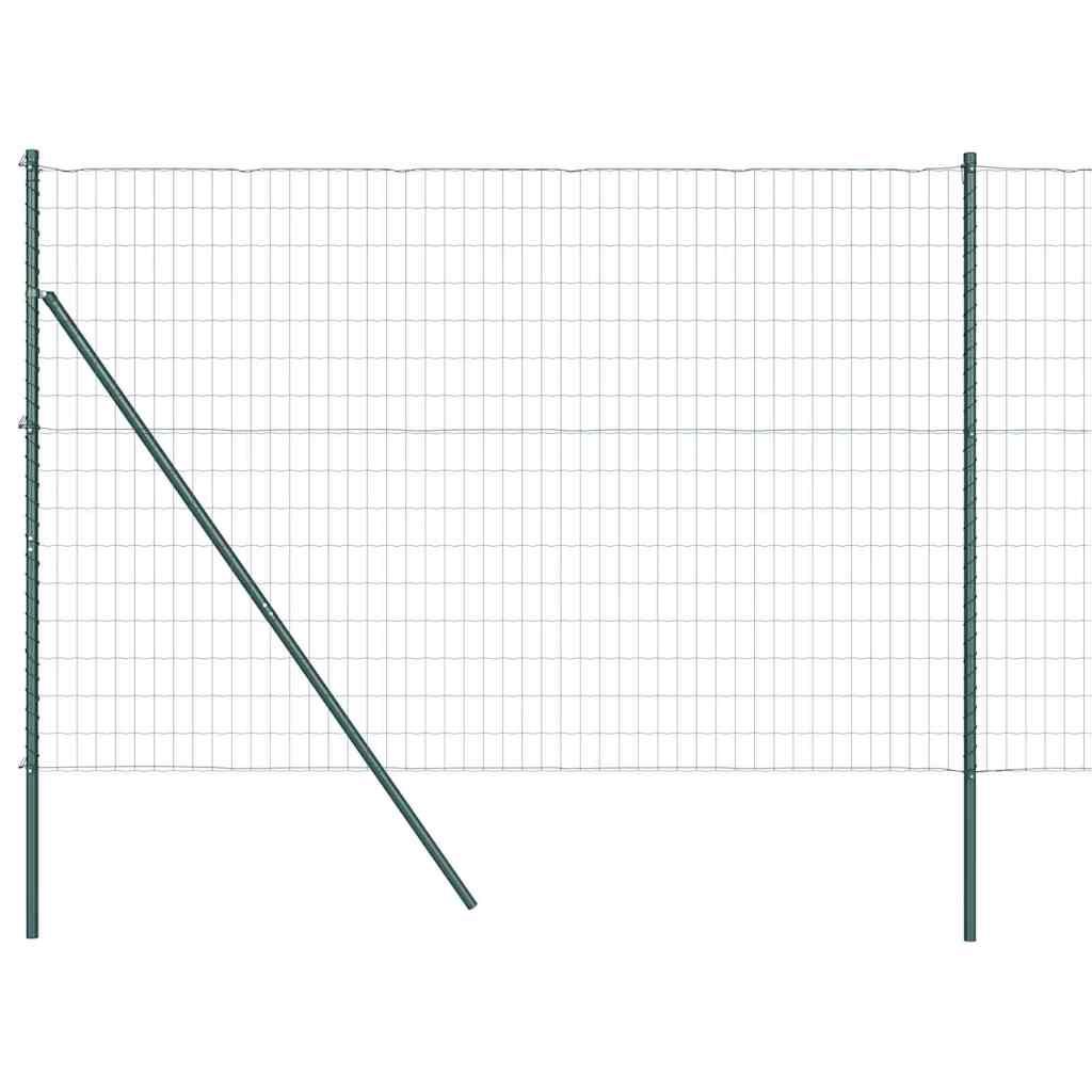 Hek met Paal Groen 1,5 x 10 m Staal en PVC is nu te koop bij PeponiXL, paradijselijk wonen!