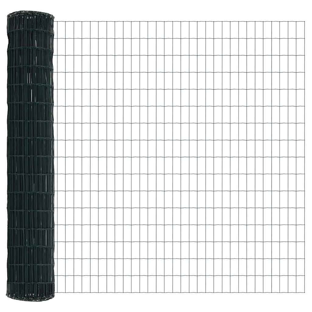 Hek met Paal Groen 1,5 x 10 m Staal en PVC is nu te koop bij PeponiXL, paradijselijk wonen!