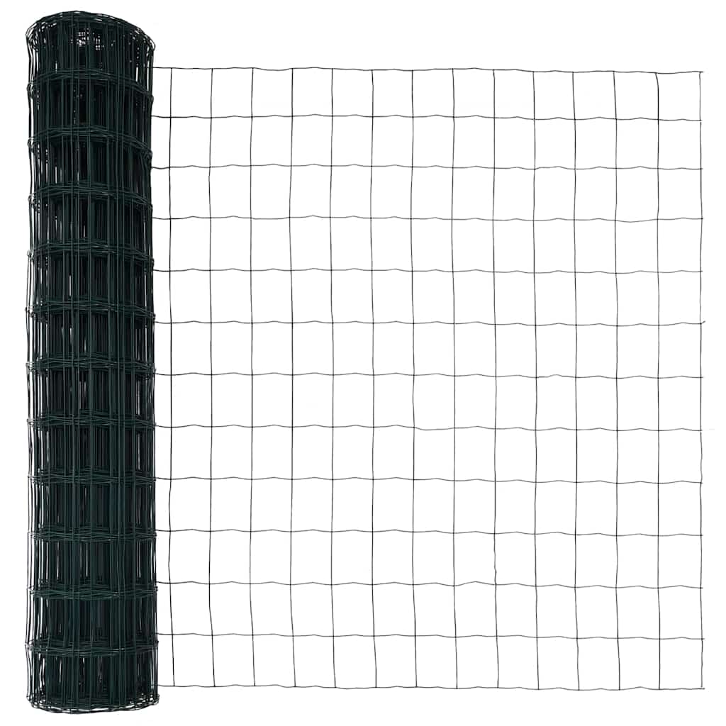Hek met Paal Groen 1 x 10 m Staal en PVC is nu te koop bij PeponiXL, paradijselijk wonen!