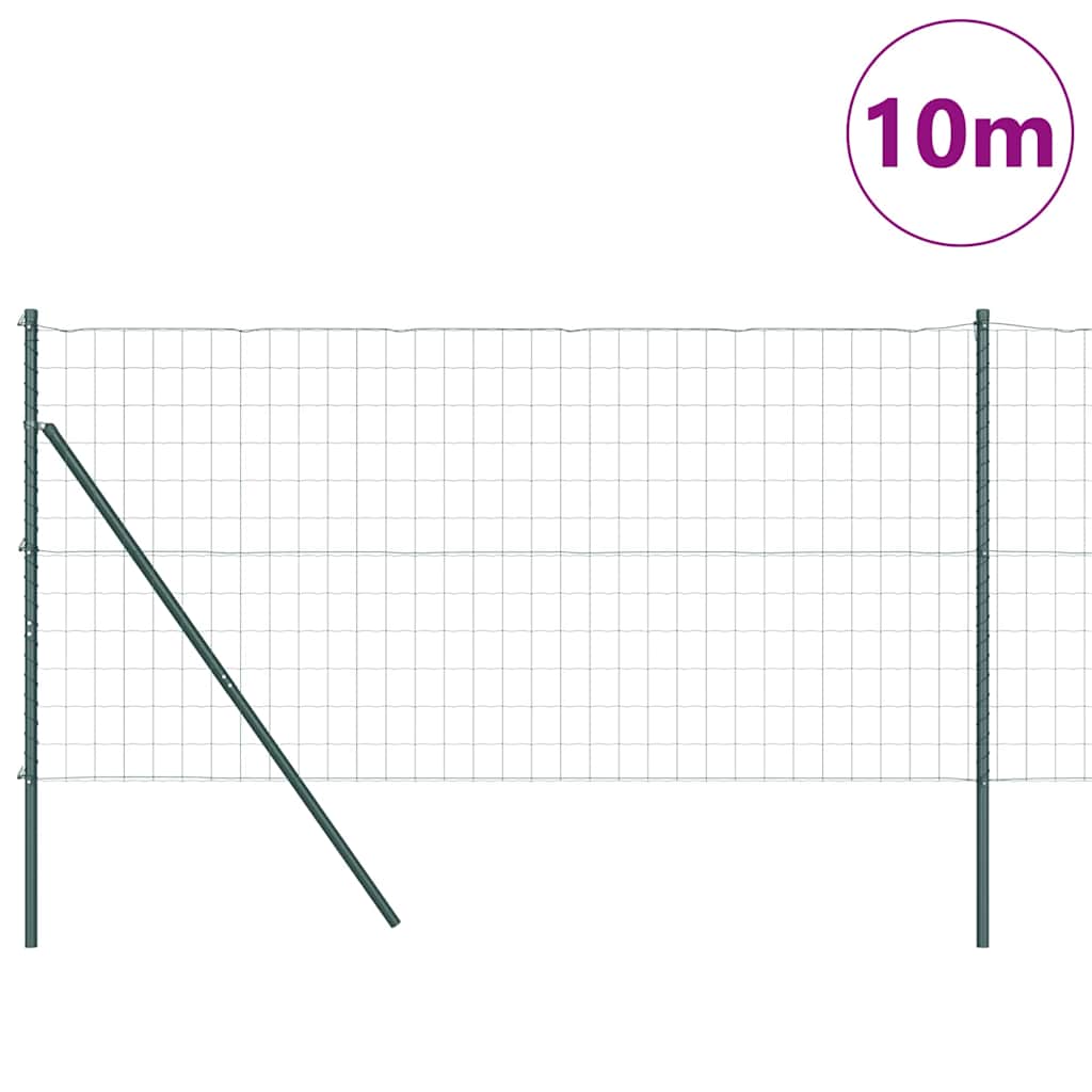Hek met Paal Groen 1,4 x 10 m Staal en PVC is nu te koop bij PeponiXL, paradijselijk wonen!