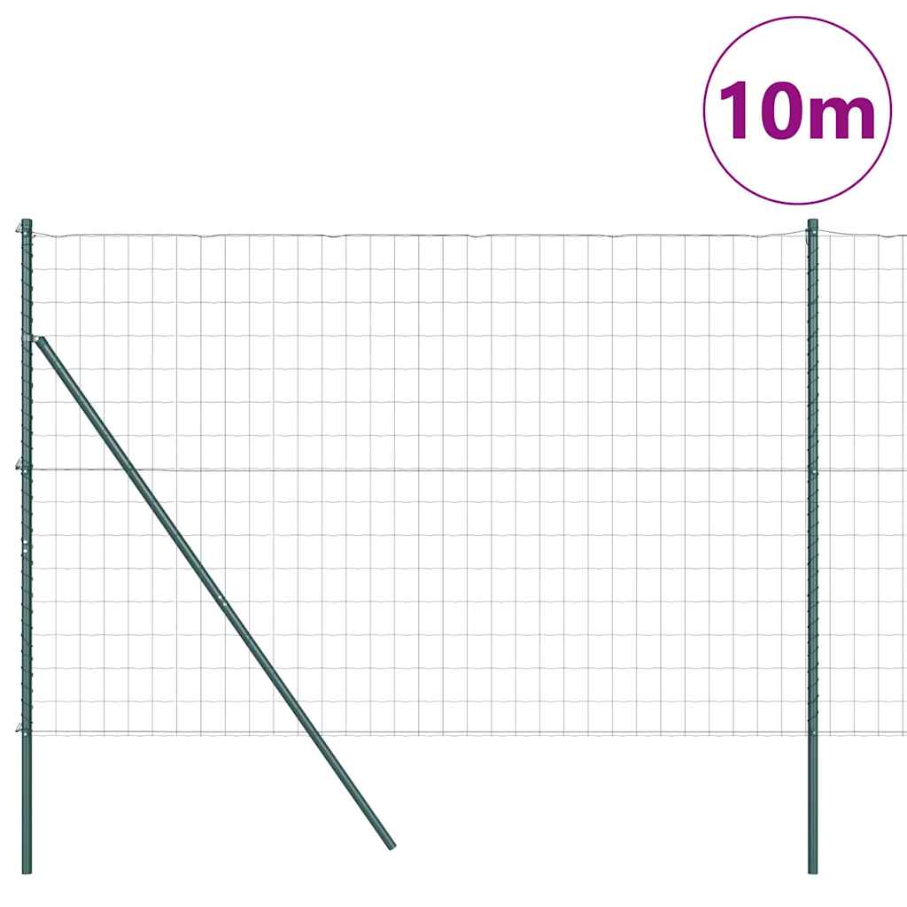Hek met Paal Groen 1,5 x 10 m Staal en PVC is nu te koop bij PeponiXL, paradijselijk wonen!