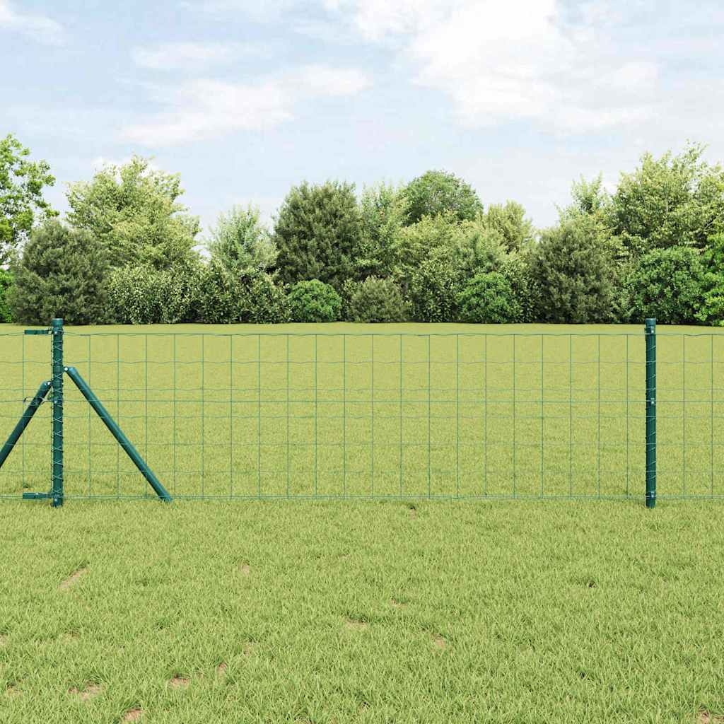 Hek met Paal Groen 0,8 x 10 m Staal is nu te koop bij PeponiXL, paradijselijk wonen!