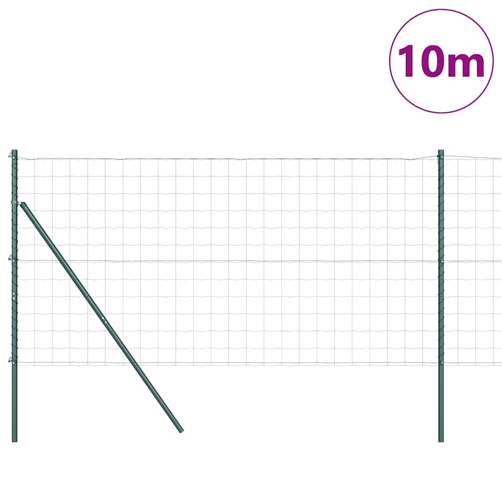 Hek met Paal Groen 1,4 x 10 m Staal en PVC is nu te koop bij PeponiXL, paradijselijk wonen!