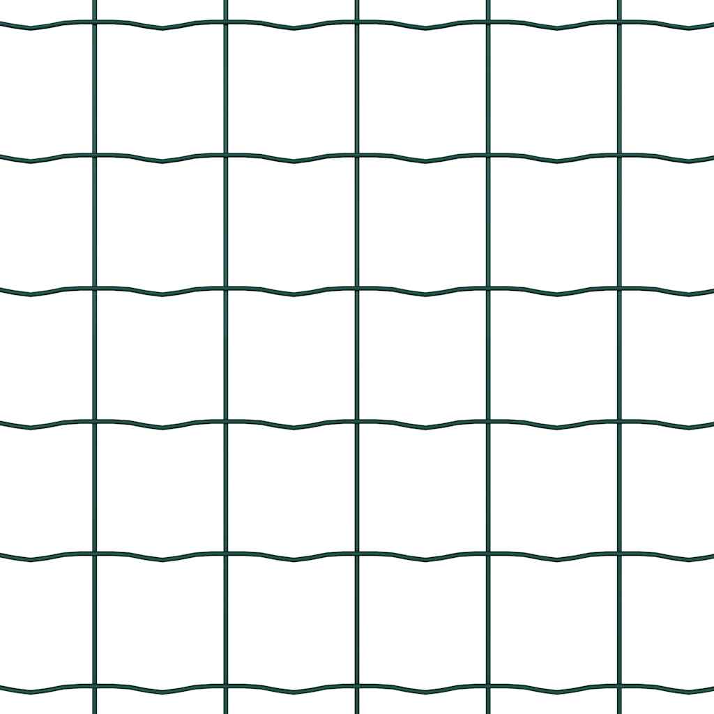 Hek met Paal Groen 1 x 25 m Staal en PVC is nu te koop bij PeponiXL, paradijselijk wonen!