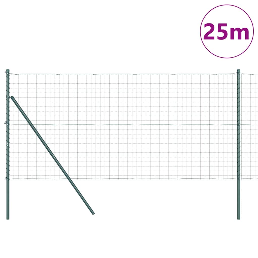 Hek met Paal Groen 1 x 25 m Staal en PVC is nu te koop bij PeponiXL, paradijselijk wonen!