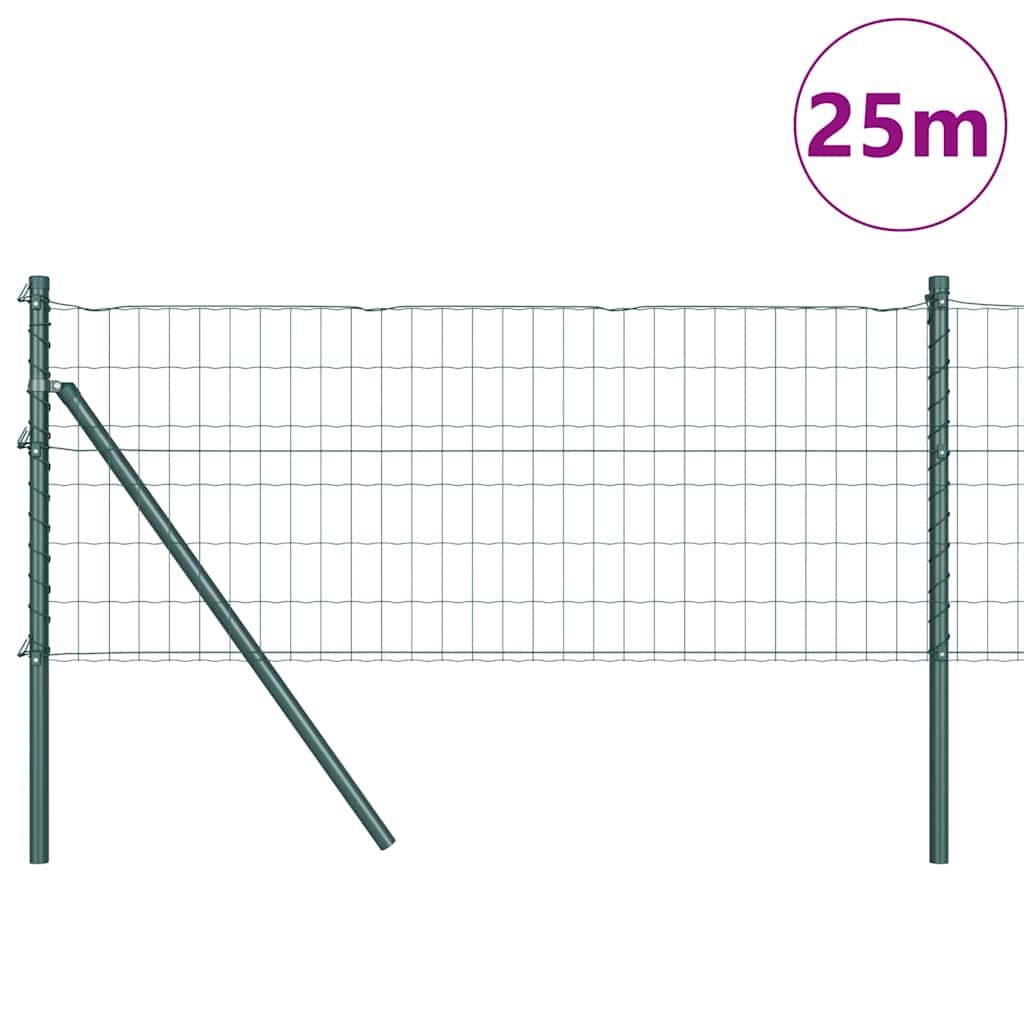 Hek met Paal Groen 0,6 x 25 m Staal en PVC is nu te koop bij PeponiXL, paradijselijk wonen!