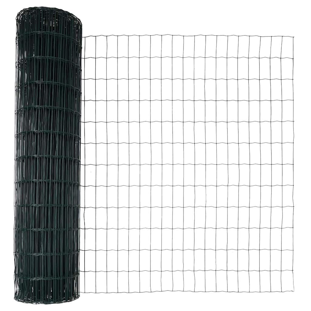 Hek met Paal Groen 1 x 25 m Staal en PVC is nu te koop bij PeponiXL, paradijselijk wonen!