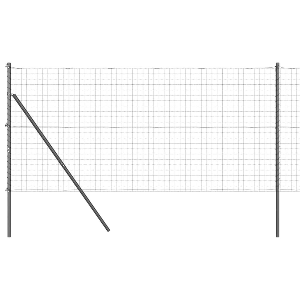 Hek met Paal Grijs 1,2 x 10 m Staal en PVC is nu te koop bij PeponiXL, paradijselijk wonen!