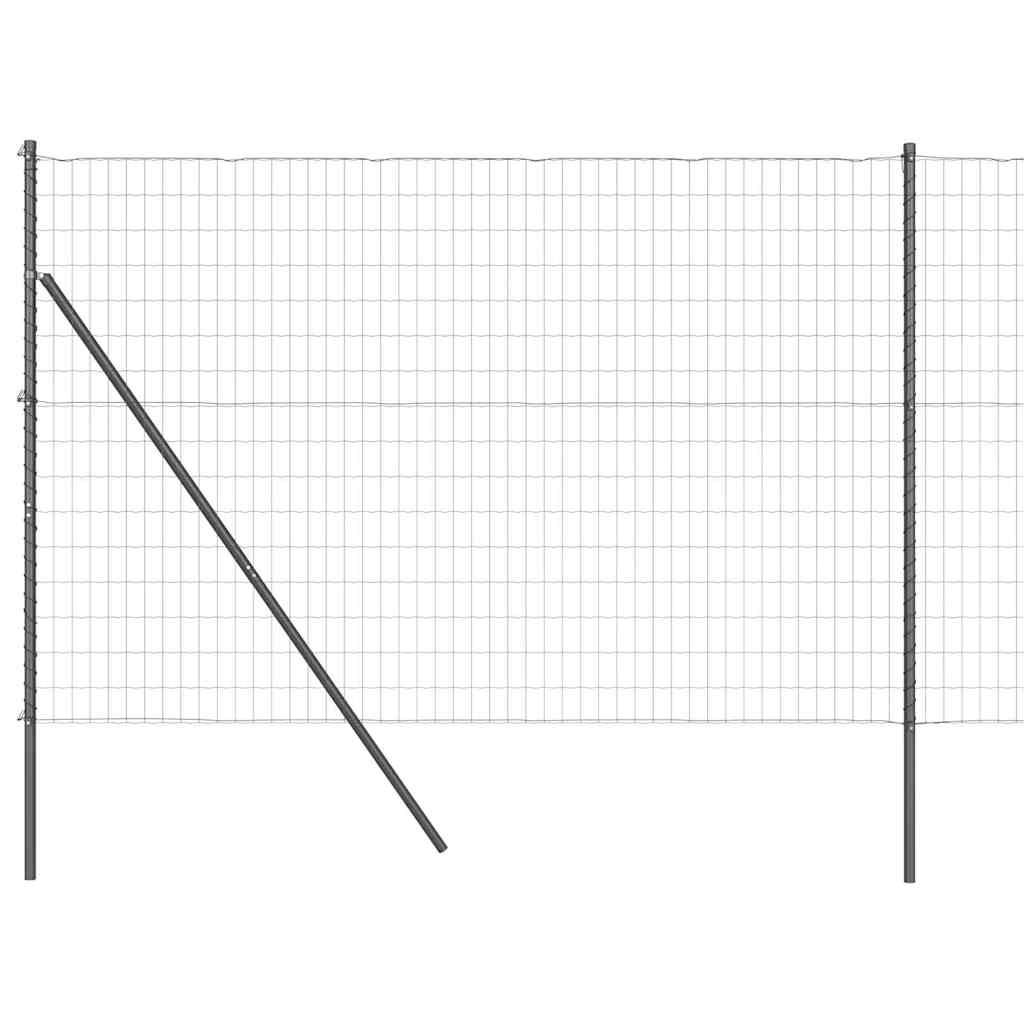 Hek met Paal Grijs 1,5 x 10 m Staal en PVC is nu te koop bij PeponiXL, paradijselijk wonen!