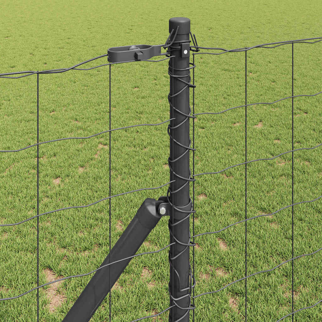 Hek met Paal Grijs 1,2 x 10 m Staal is nu te koop bij PeponiXL, paradijselijk wonen!