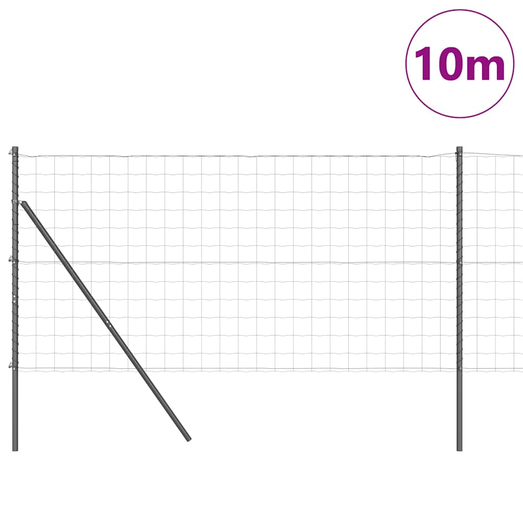 Hek met Paal Grijs 1,2 x 10 m Staal is nu te koop bij PeponiXL, paradijselijk wonen!