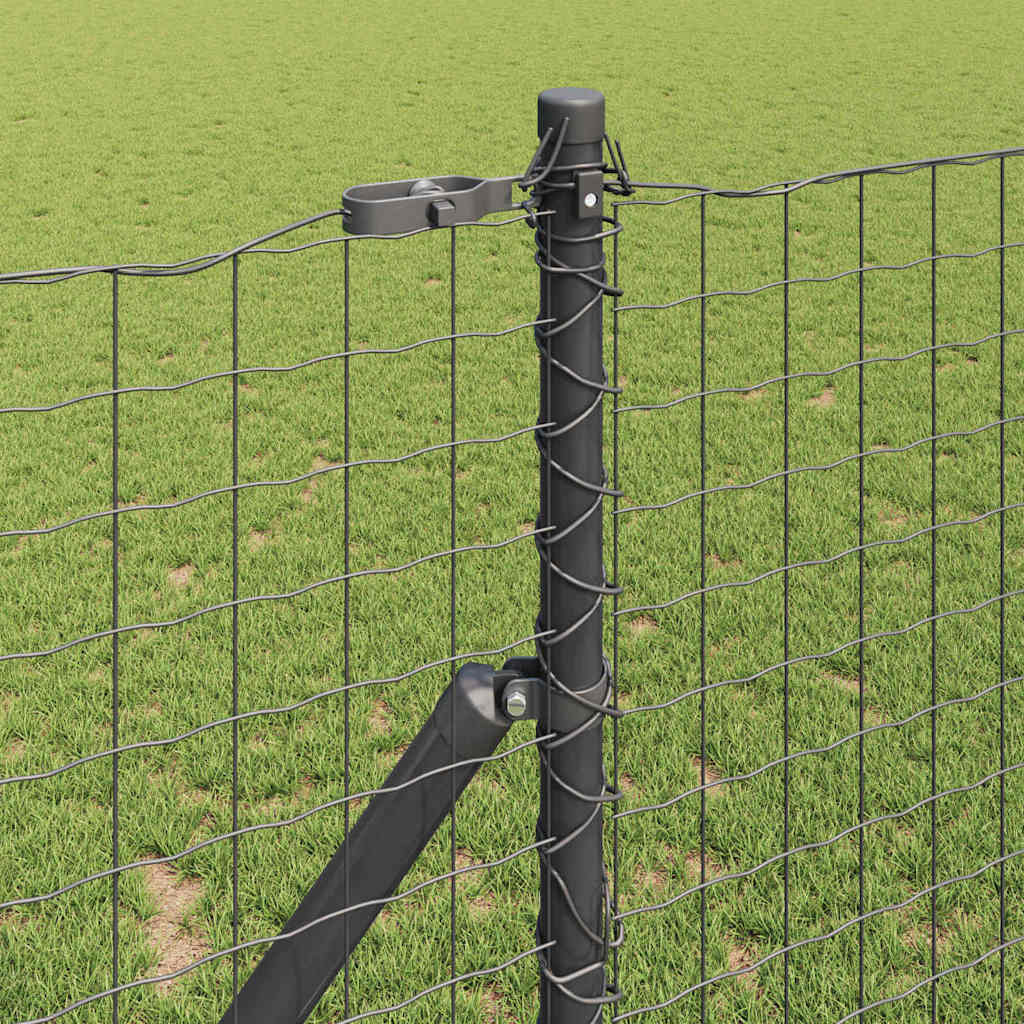 Hek met Paal Grijs 1,2 x 25 m Staal en PVC is nu te koop bij PeponiXL, paradijselijk wonen!