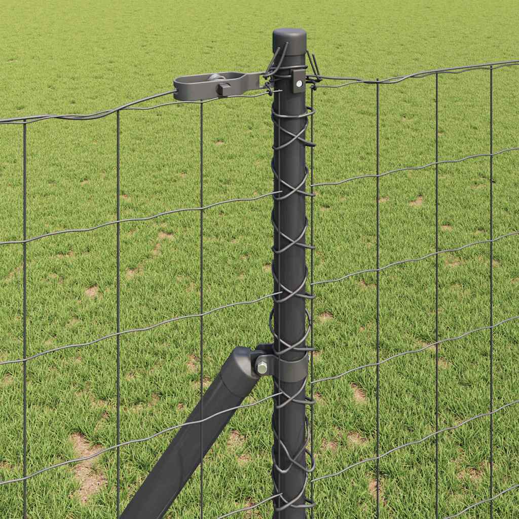 Hek met Paal Grijs 1,2 x 25 m Staal en PVC is nu te koop bij PeponiXL, paradijselijk wonen!
