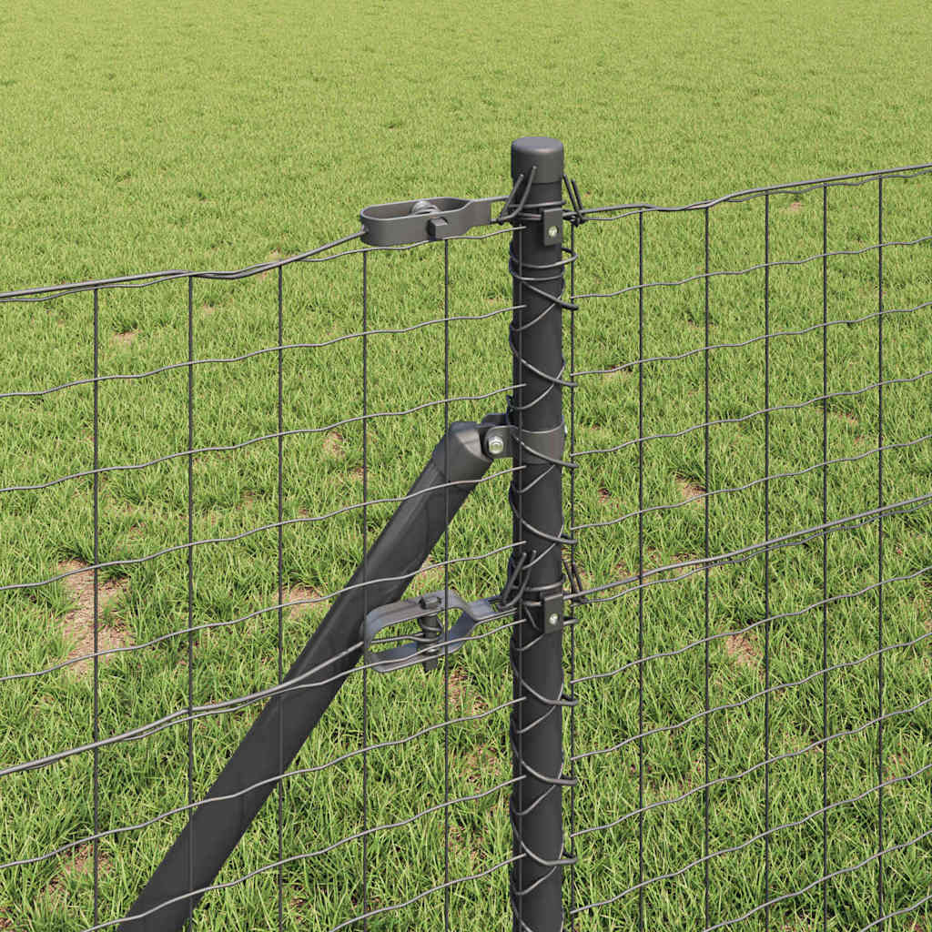 Hek met Paal Grijs 0,6 x 50 m Staal en PVC is nu te koop bij PeponiXL, paradijselijk wonen!