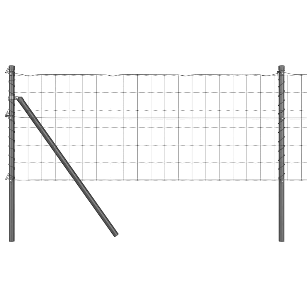 Hek met Paal Grijs 0,6 x 50 m Staal en PVC is nu te koop bij PeponiXL, paradijselijk wonen!