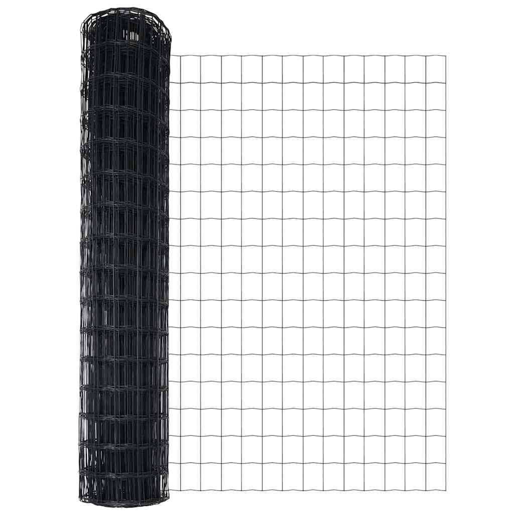 Hek met Paal Grijs 1 x 10 m Staal is nu te koop bij PeponiXL, paradijselijk wonen!