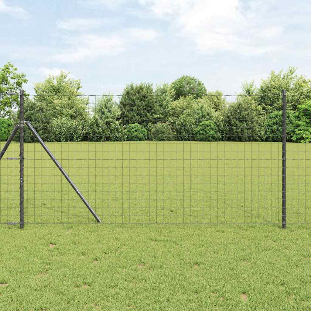 Hek met Paal Grijs 1,2 x 10 m Staal is nu te koop bij PeponiXL, paradijselijk wonen!