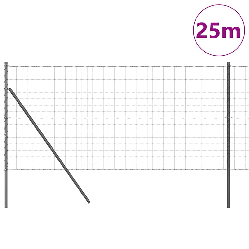 Hek met Paal Grijs 1,2 x 25 m Staal is nu te koop bij PeponiXL, paradijselijk wonen!