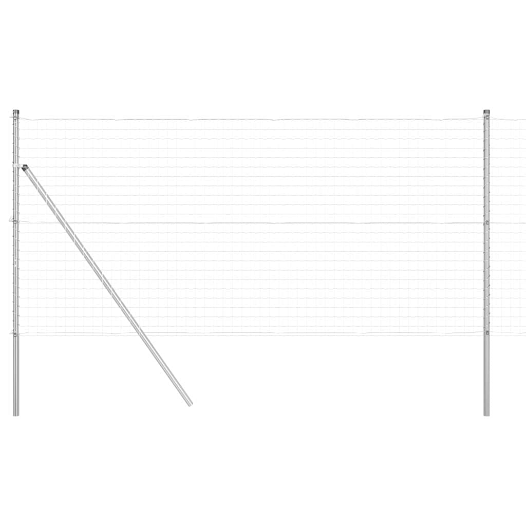 Hek met Paal Zilver 1 x 10 m Staal en PVC is nu te koop bij PeponiXL, paradijselijk wonen!