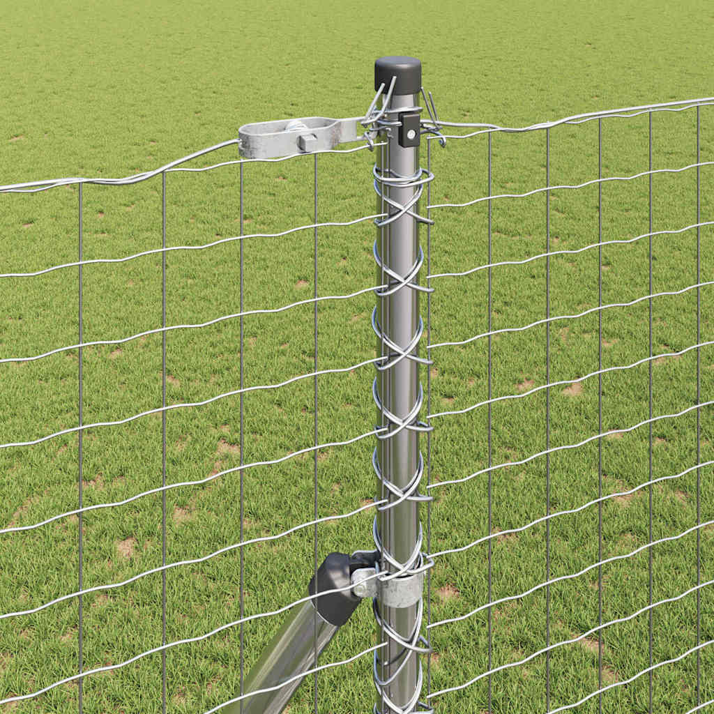 Hek met Paal Zilver 1,5 x 10 m Staal en PVC is nu te koop bij PeponiXL, paradijselijk wonen!