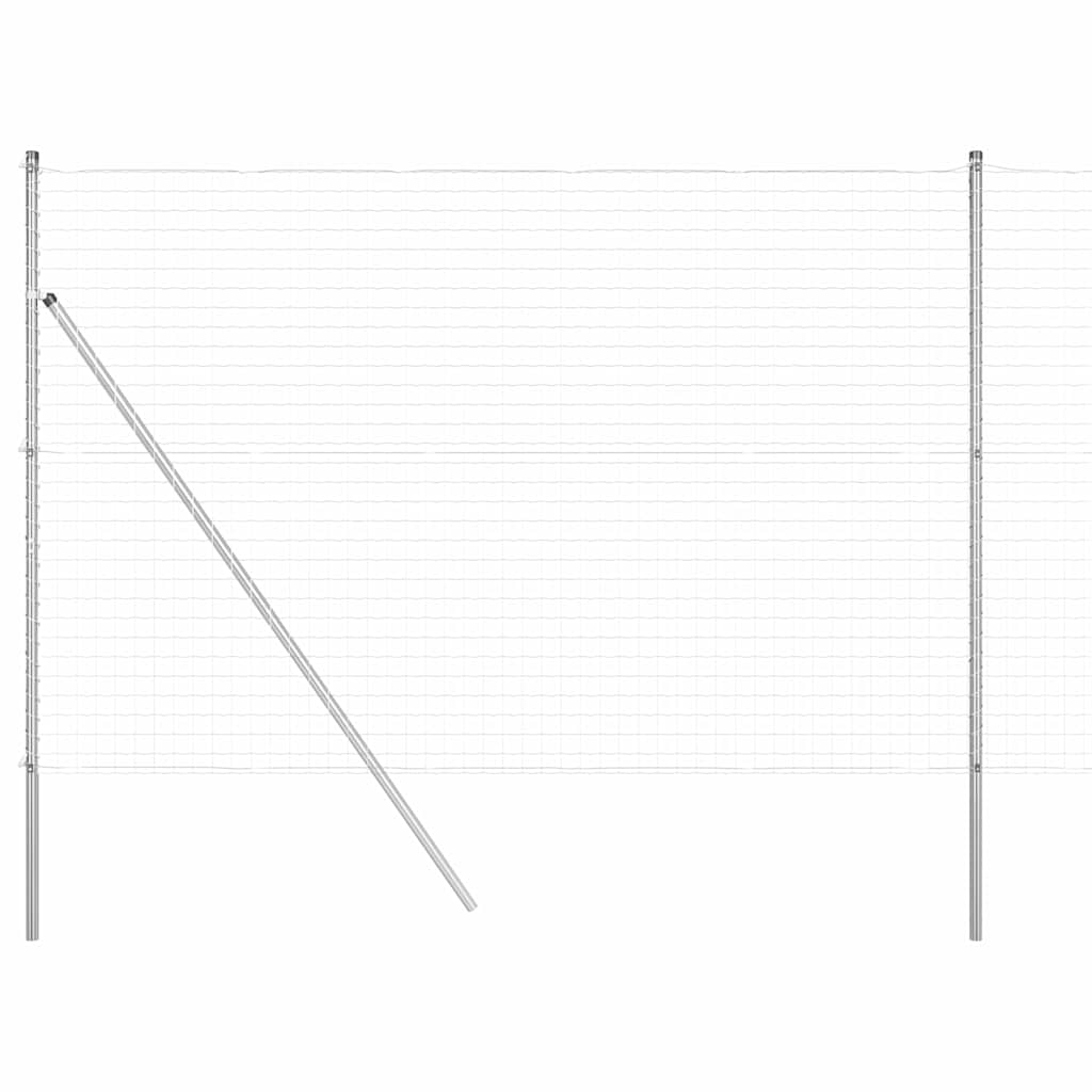 Hek met Paal Zilver 1,5 x 10 m Staal en PVC is nu te koop bij PeponiXL, paradijselijk wonen!