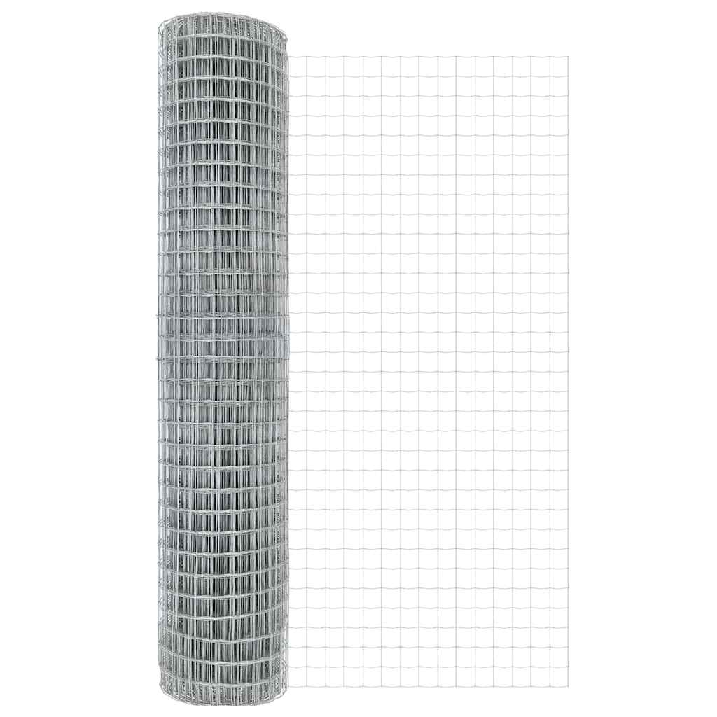 Hek met Paal Zilver 1,5 x 10 m Staal en PVC is nu te koop bij PeponiXL, paradijselijk wonen!