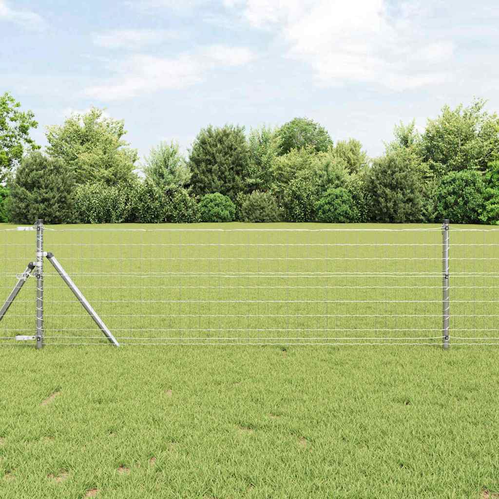 Hek met Paal Zilver 0,4 x 10 m Staal en PVC is nu te koop bij PeponiXL, paradijselijk wonen!