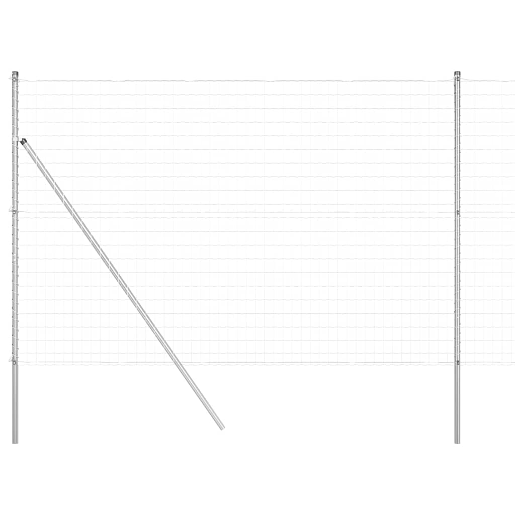 Hek met Paal Zilver 1,5 x 10 m Staal en PVC is nu te koop bij PeponiXL, paradijselijk wonen!