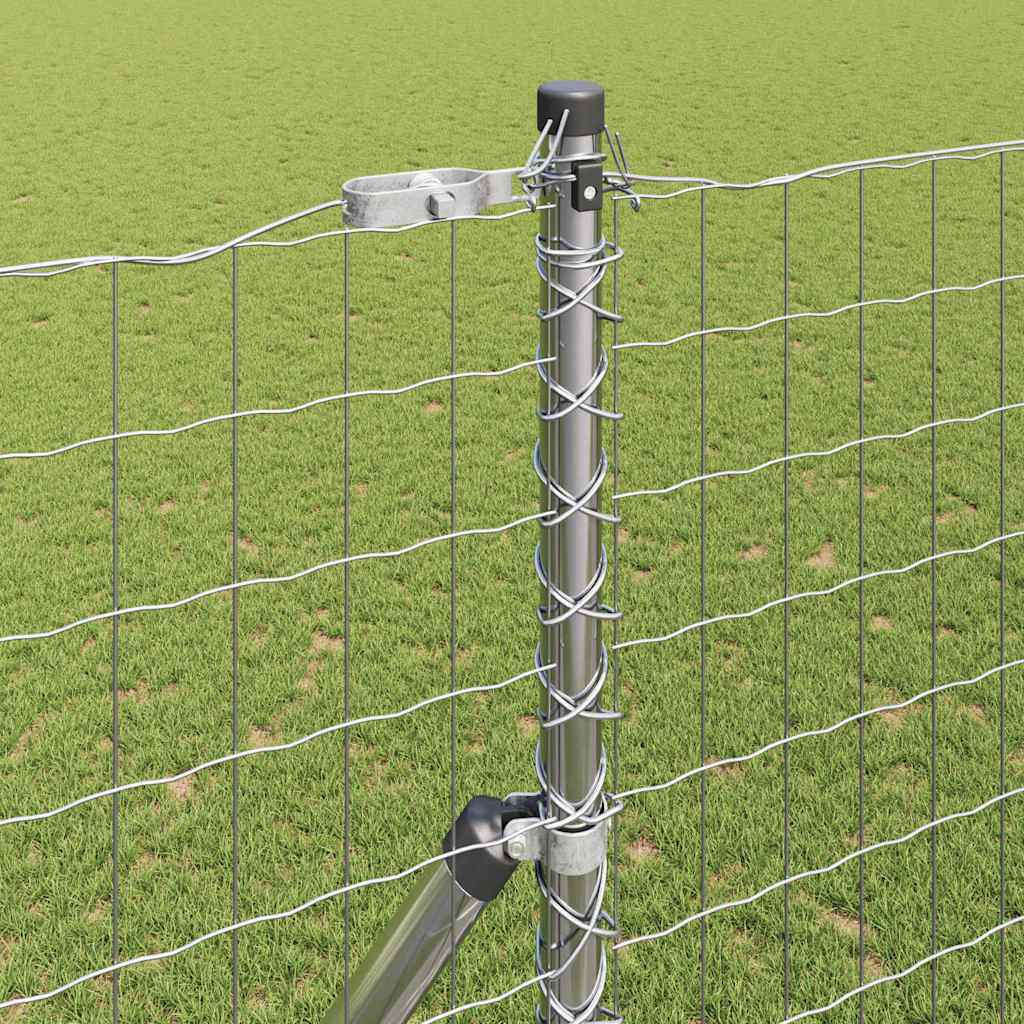 Hek met Paal Zilver 1,6 x 10 m Staal en PVC is nu te koop bij PeponiXL, paradijselijk wonen!